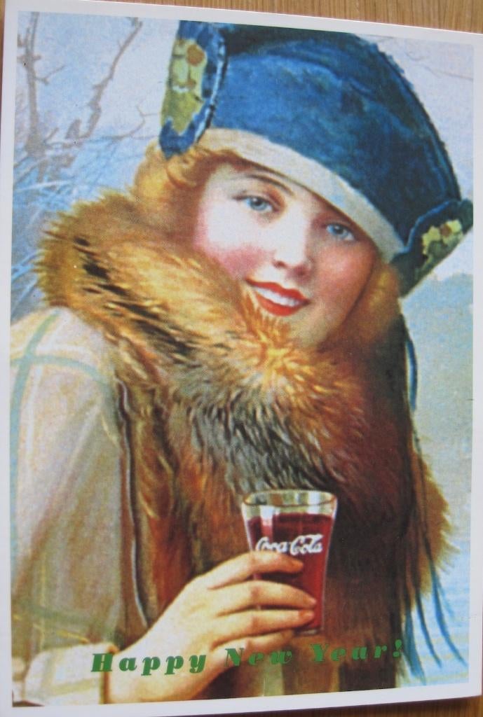 twee Coca Cola kaarten - kerst en nieuwjaar motief - nieuw, Ophalen of Verzenden, 1980 tot heden, Ongelopen, Overige thema's