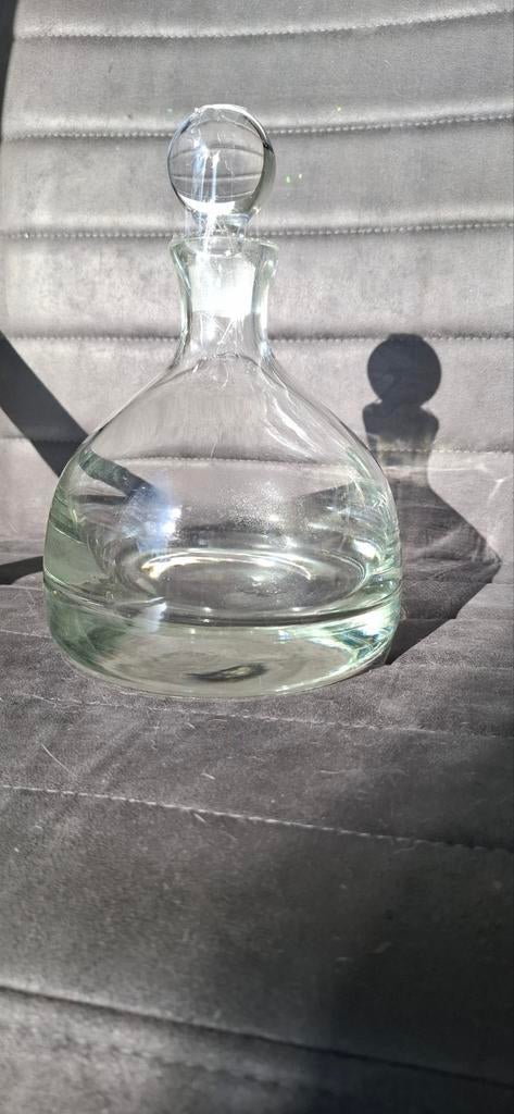 Glazen karaf met stop, Ophalen, Gebruikt, Overige kleuren, Glas