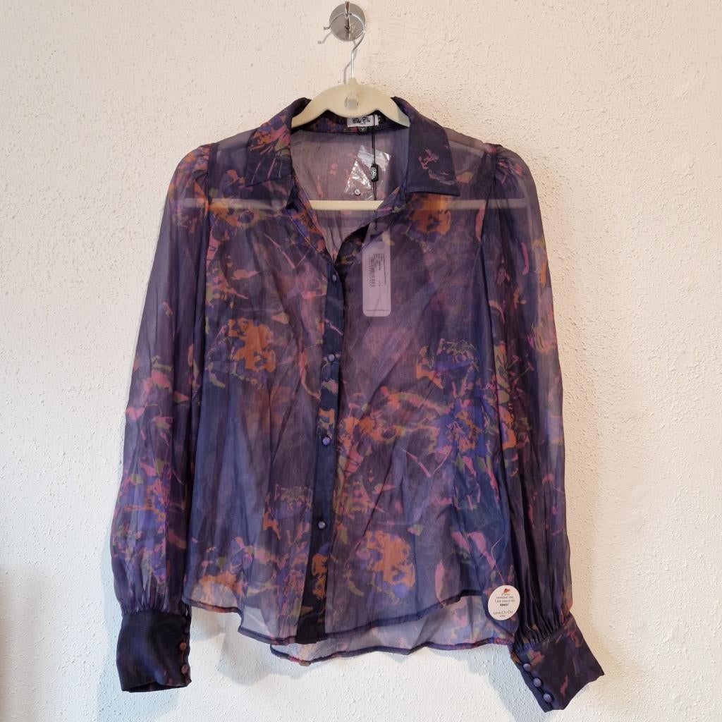 Chi Chi London transparante blouse – maat 38 (nieuw), Maat 38/40 (M), Verzenden, Paars, Nieuw