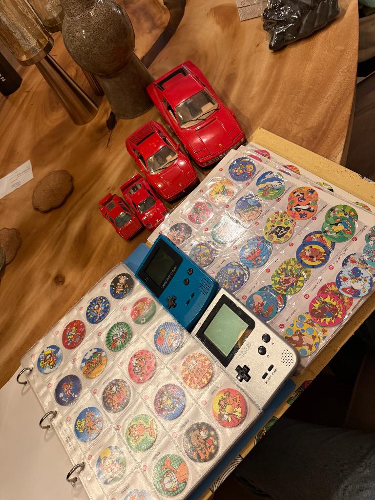 Flippo boek, Nintendo game boys, ferrari auto’s en Jam caps, Verzamelen, Ophalen of Verzenden, Overige typen