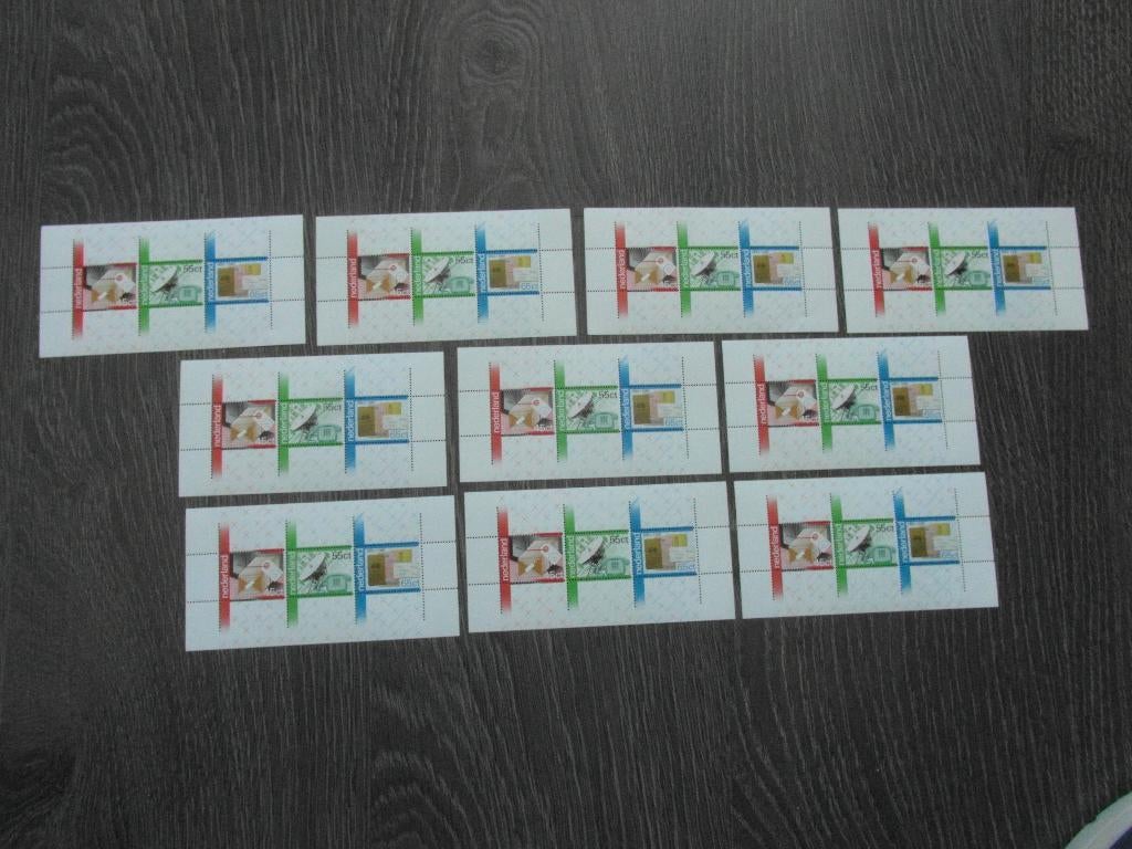 1223 Velletje (10 stuks) 100 Jaar PTT-Diensten 1981 Postfris, Ophalen of Verzenden, Na 1940, Postfris