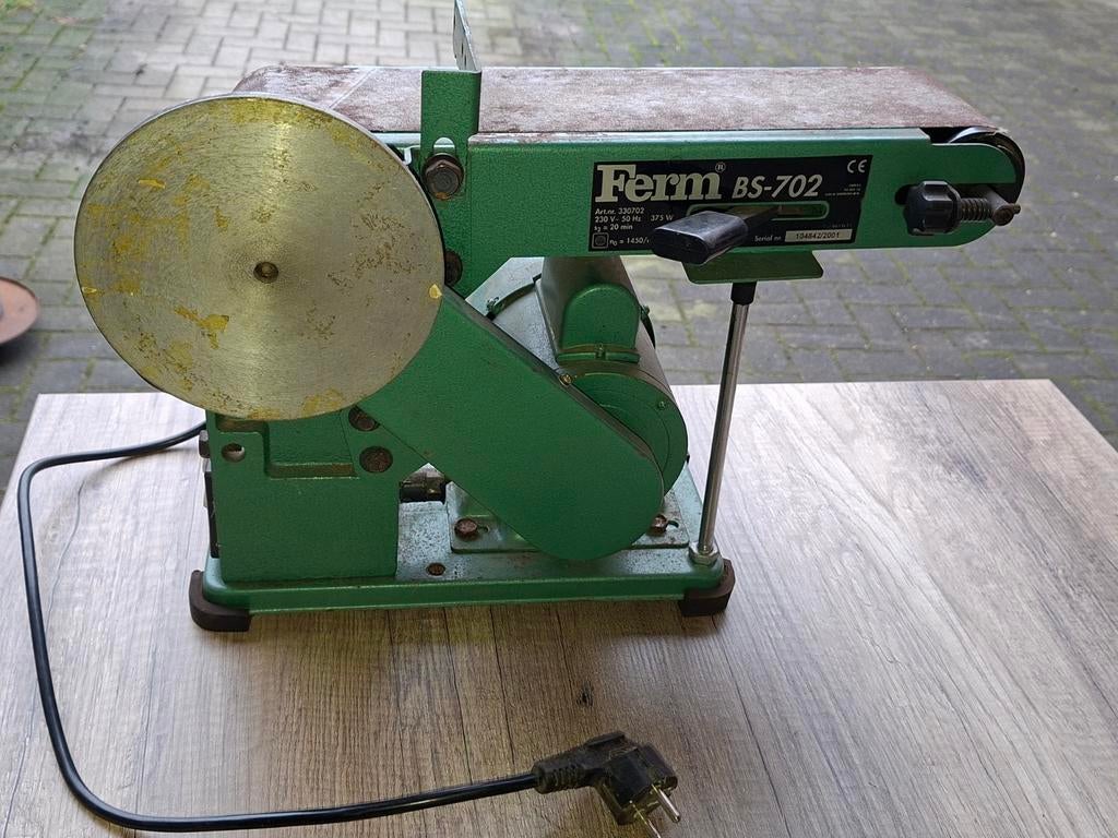 Bandschuurmachine Ferm BS-702, Doe-het-zelf en Verbouw, Gereedschap | Schuurmachines, Ophalen, Minder dan 600 watt, Bandschuurmachine
