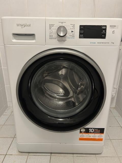 Whirlpool wasmachine, Witgoed en Apparatuur, Wasmachines, Ophalen, Handwasprogramma, Zo goed als nieuw, Voorlader