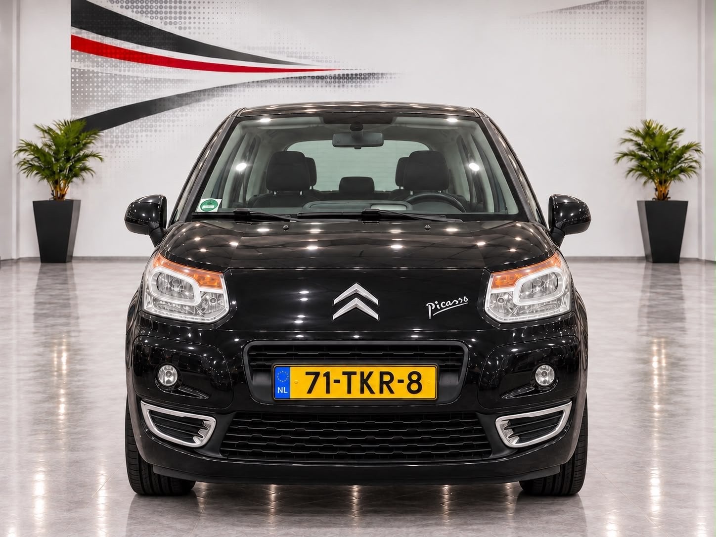 Citroën C3 Picasso 1.4 VTI 70KW 2011 Zwart, Auto's, Voorwielaandrijving, Stof, Zwart, Zwart