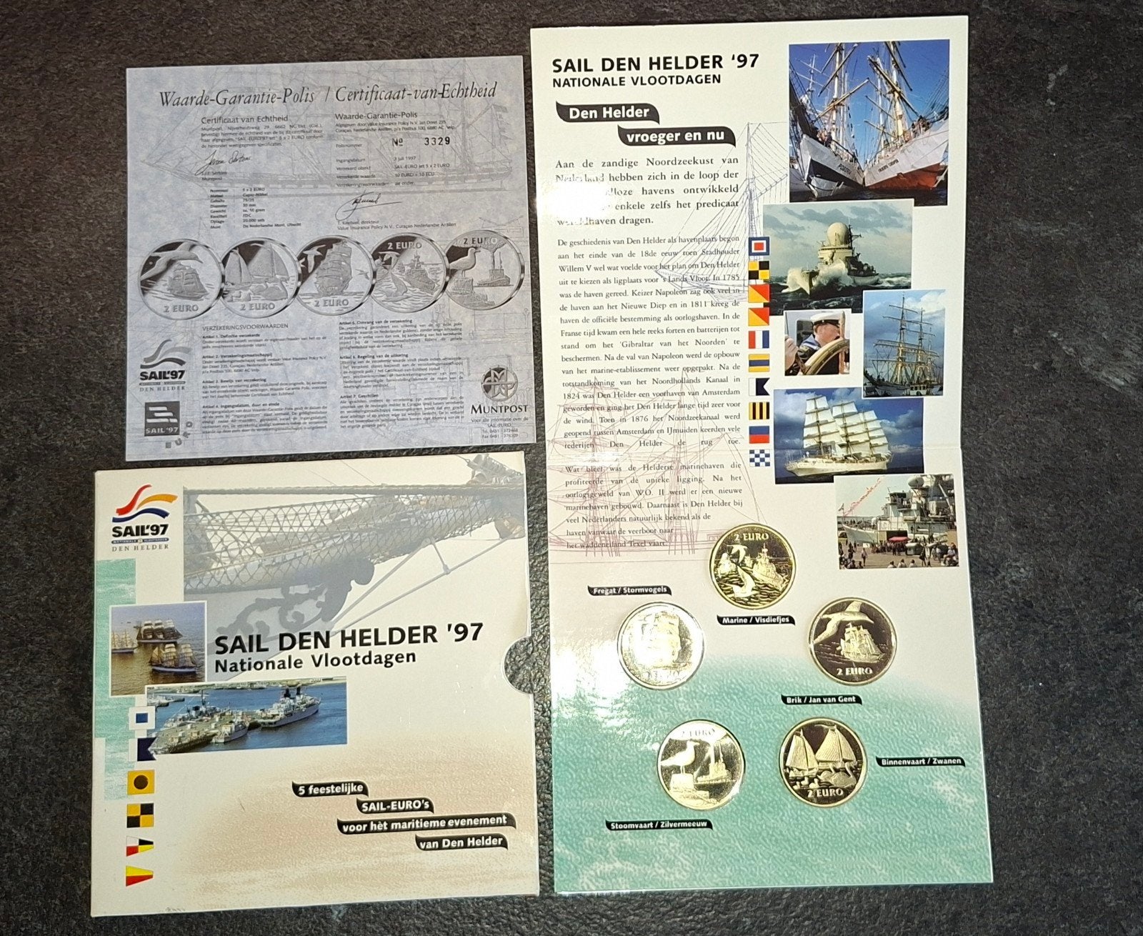 Sail Den Helder '97 Nationale Vlootdagen muntenset, Ophalen of Verzenden, Overige landen, Overige waardes, Setje