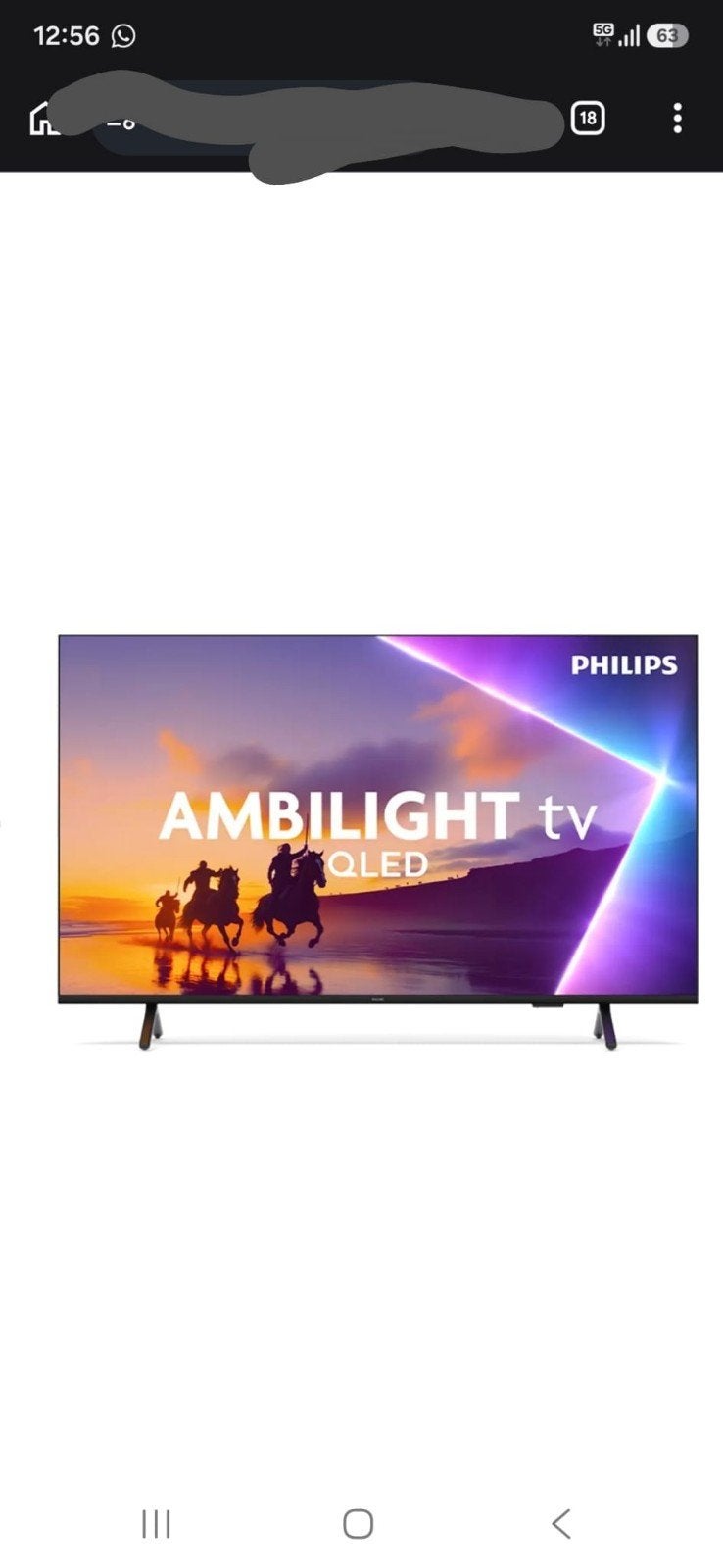 Philips Ambilight 55 Inch Tv * NIEUW *., Ophalen, Philips, 50 Hz, Nieuw