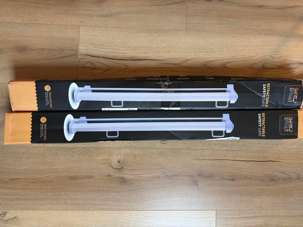 2x Nieuwe Sweet Sprout oprolbare traphekjes, Overige materialen, Nieuw, Oprolhekje, Ophalen of Verzenden