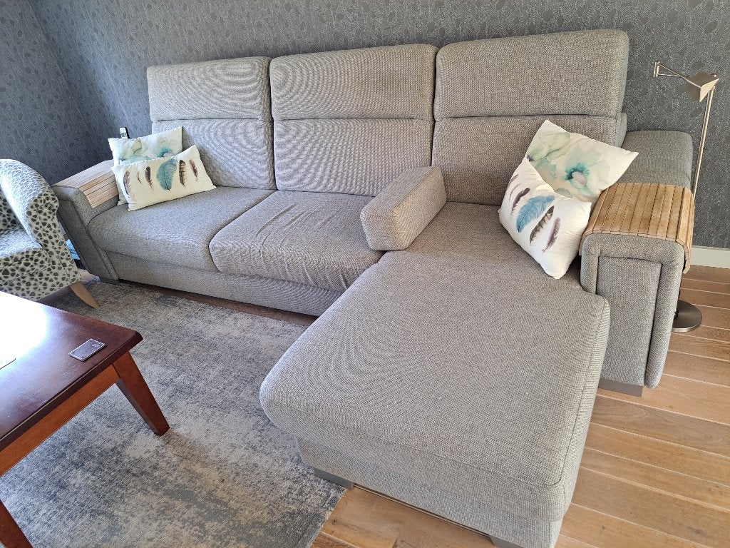 bankstel, Huis en Inrichting, Ophalen, Gebruikt, 75 tot 100 cm, Rechte bank
