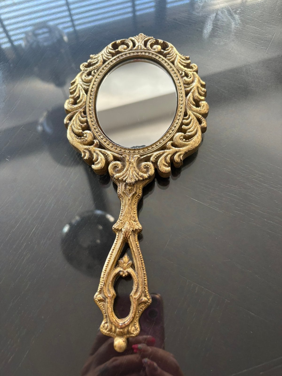 Baroque Handspiegel – Goudkleurig, Ophalen, Zo goed als nieuw