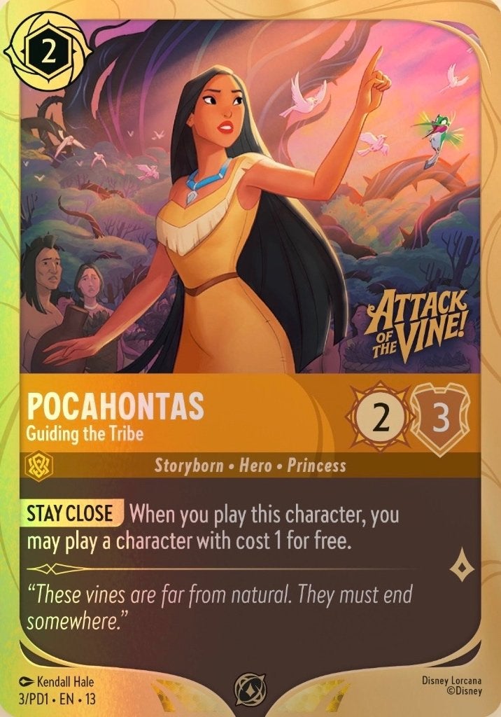 Disney Lorcana - Ruilen - Prerelease Kit Promo, Ophalen of Verzenden, Nieuw, Losse kaart, Foil