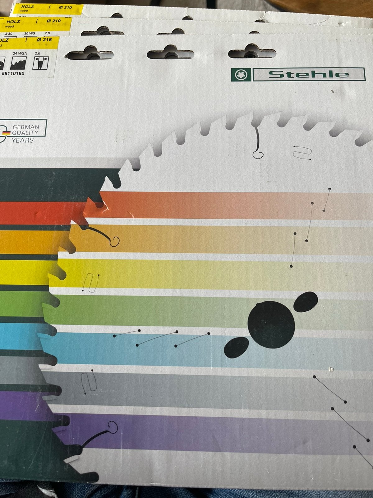 Zaagblad voor hout stehle 216 mm, Cirkelzaag, 70 mm of meer, Ophalen of Verzenden, Zo goed als nieuw