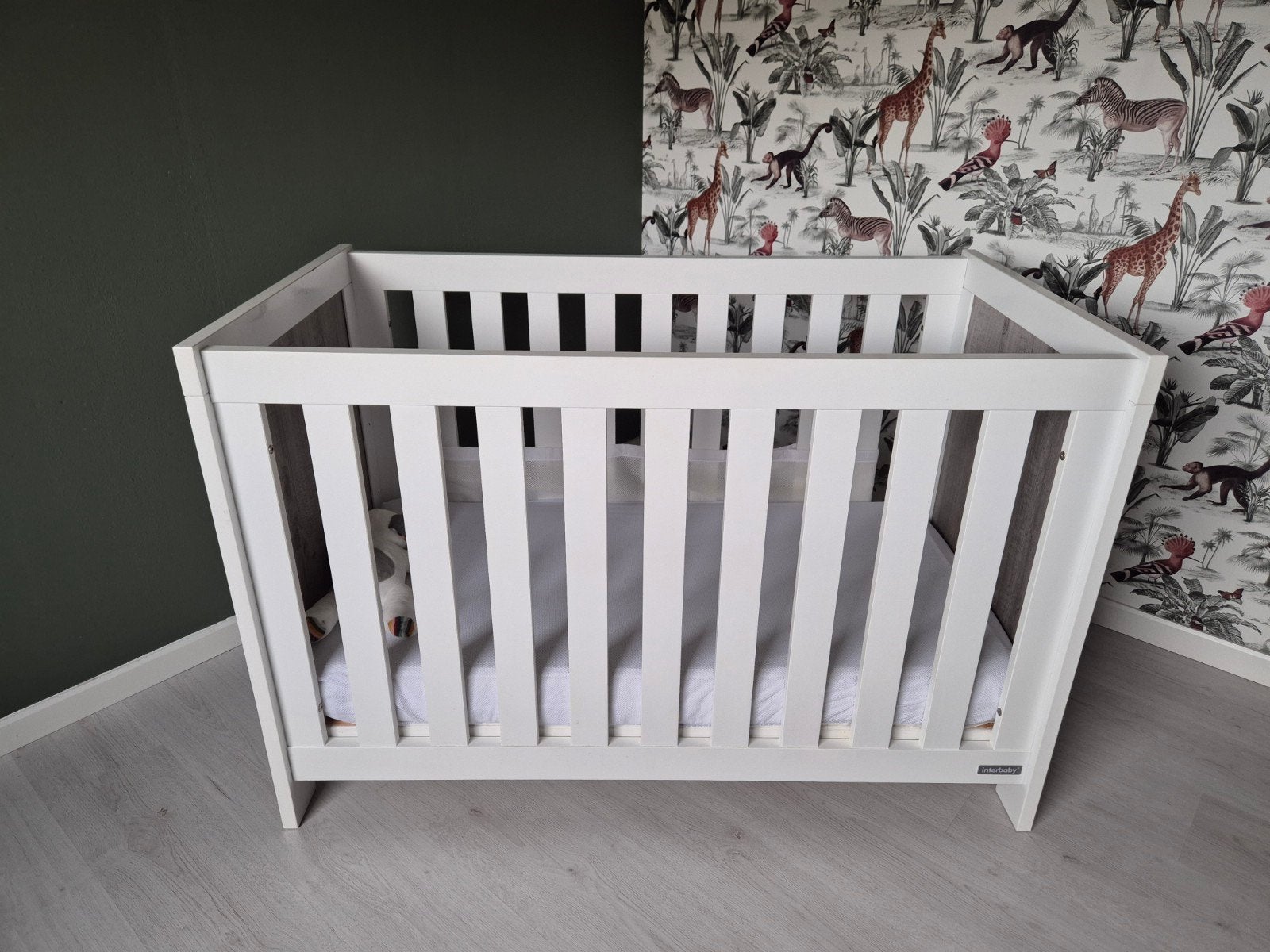 Interbaby Ledikant met Aerosleep Matras, Ophalen, Gebruikt, Minder dan 140 cm, Matras