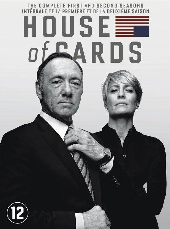 DVD House of cards seizoen 1 & 2 compleet (1 keer bekeken), Vanaf 12 jaar, Ophalen of Verzenden, Zo goed als nieuw, Drama