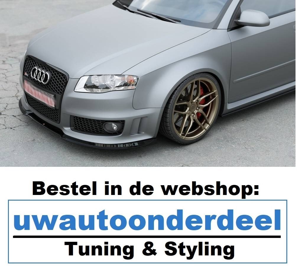 Maxton Design Audi RS4 B7 Spoiler Voorspoiler A4, A.parts@hotmail.nl, Trasmolenlaan 12 3447 GZ Woerden, Verzenden, Nieuw