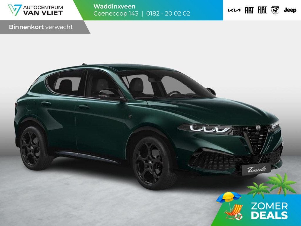 Alfa Romeo Tonale 1.3 Ibrida Plug-In Q4 270pk AWD Ti | 19" |, Auto's, Alfa Romeo, Bedrijf, Te koop, Tonale, 360° camera, 4x4, ABS