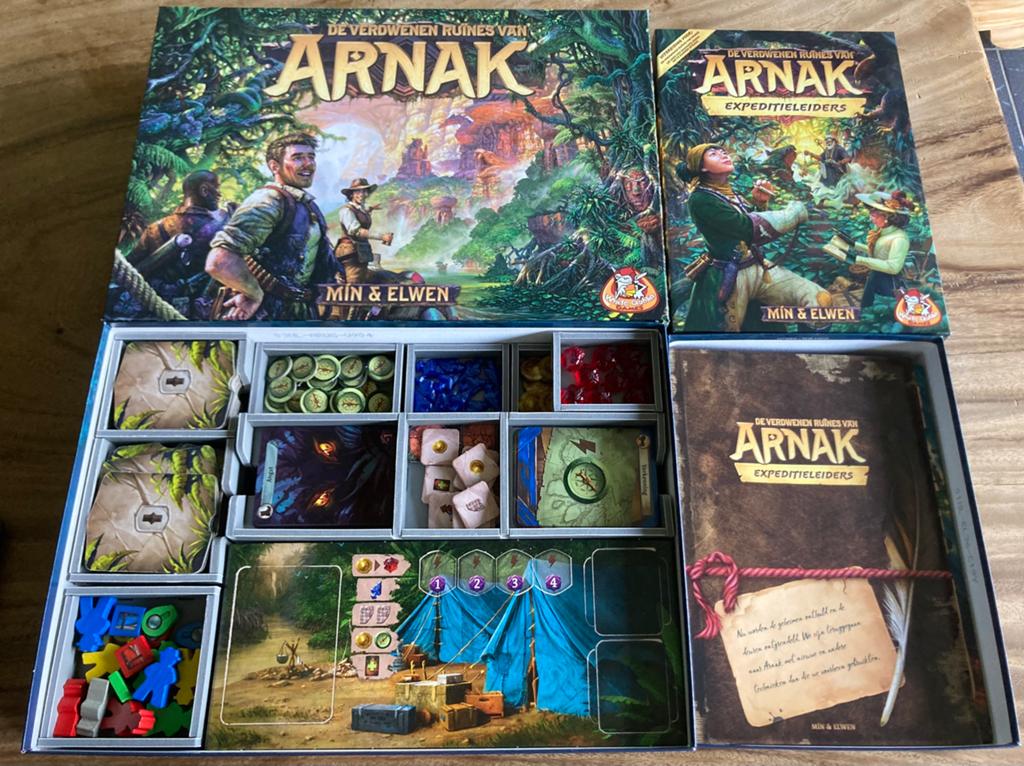 De Verdwenen Ruïns van Arnak incl. Leiders en Insert, Hobby en Vrije tijd, Gezelschapsspellen | Bordspellen, Ophalen of Verzenden