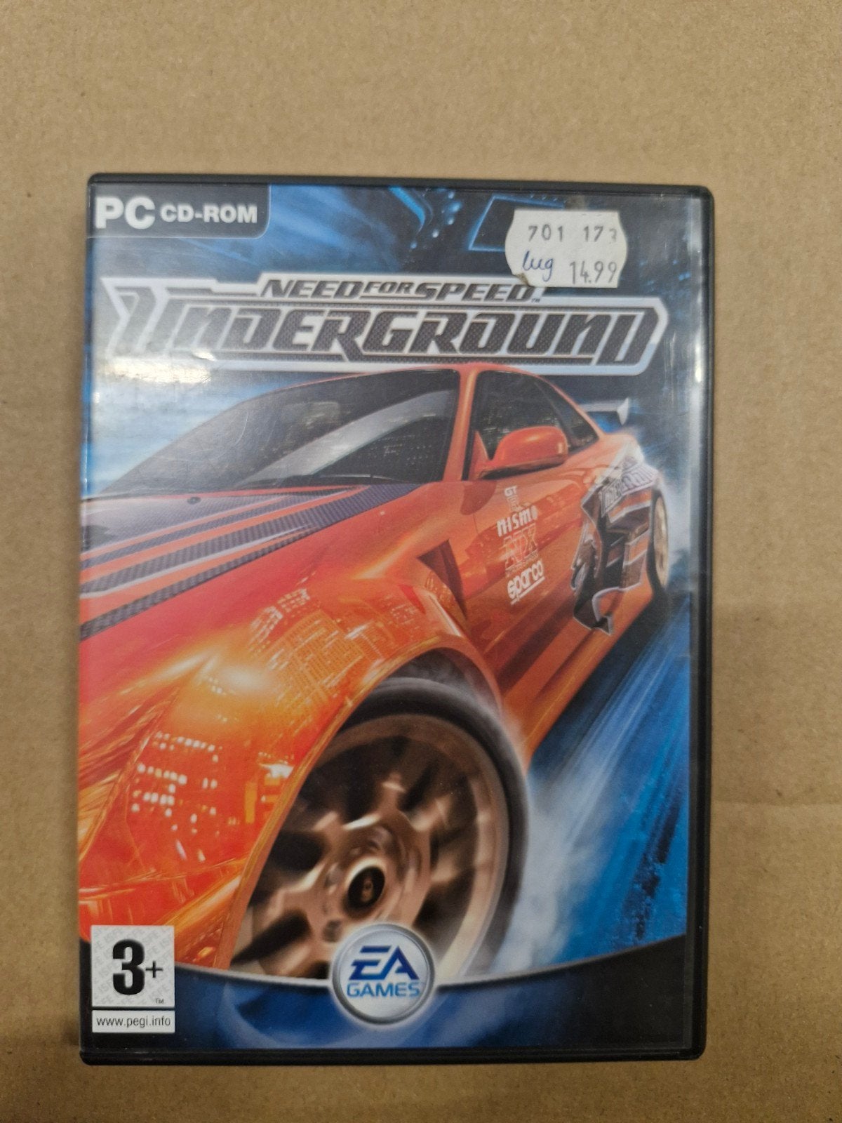 Need for Speed Underground PC CD-ROM, Online, Gebruikt, 1 speler, Racen en Vliegen