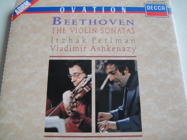 BEETHOVEN Violin sonatas 4 - CD BOX PERLMAN ASHKENAZY DECCA, Boxset, Kamermuziek, Ophalen of Verzenden, Zo goed als nieuw