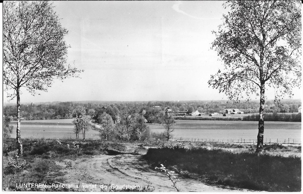 Lunteren, Goudsberg, Panorama vanaf de Goudsberg, Verzenden, 1960 tot 1980, Gelopen, Gelderland