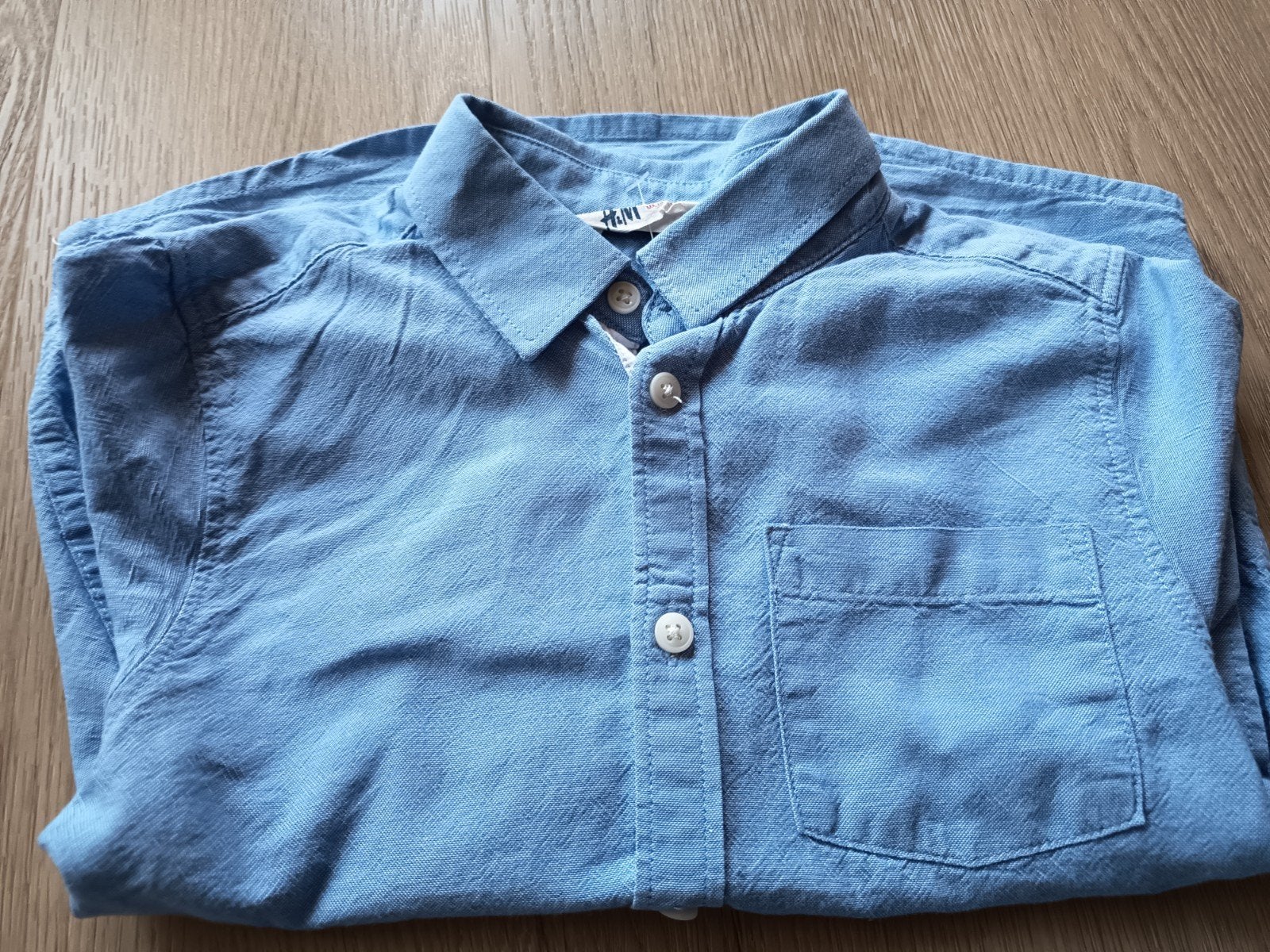 H&M Jongens Overhemd Maat 116, H&M, Overhemd of Blouse, Ophalen of Verzenden, Zo goed als nieuw