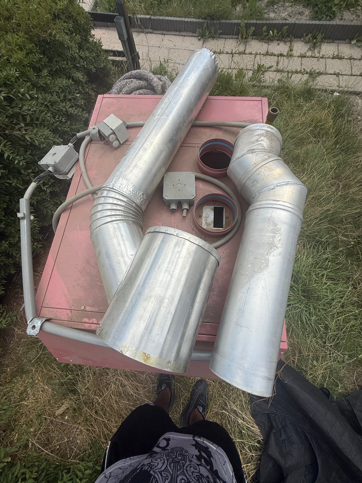 Reznor industriële heater/verwarming met afvoerbuizen, Ophalen, Gebruikt, Verwarmen, 100 m³ of groter