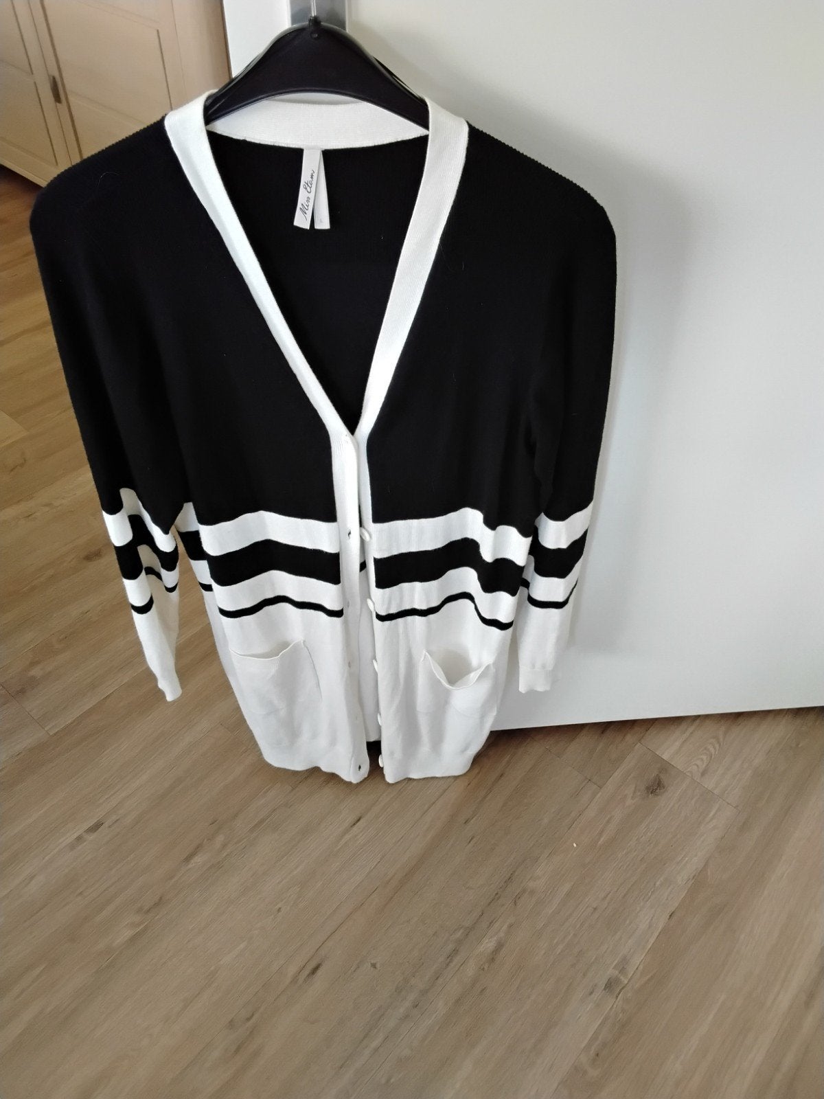 Miss Etam Zwart-Wit Gestreept Vest Maat M, Kleding | Dames, Truien en Vesten, Maat 38/40 (M), Zwart, Ophalen of Verzenden, Zo goed als nieuw