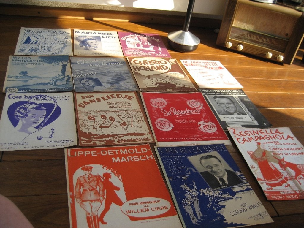 Bladmuziek antiek collectie, Muziek en Instrumenten, Bladmuziek, Ophalen of Verzenden, Zo goed als nieuw, Artiest of Componist