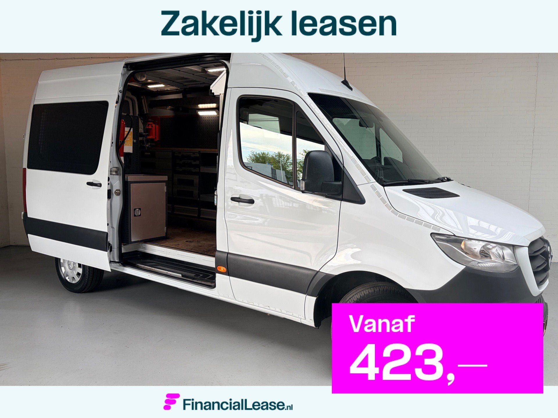 Mercedes-Benz Sprinter Automaat Servicewagen 314 2.2 CDI 140, Automaat, Dealer onderhouden, Gebruikt, Wit