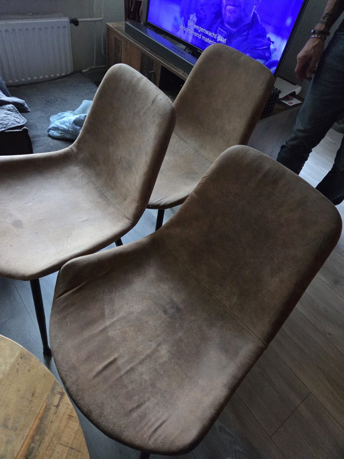Eet tafel met 4 stoelen,  tv meubel,  buffet ksst, Ophalen, 100 tot 150 cm, 50 tot 100 cm, Vier personen