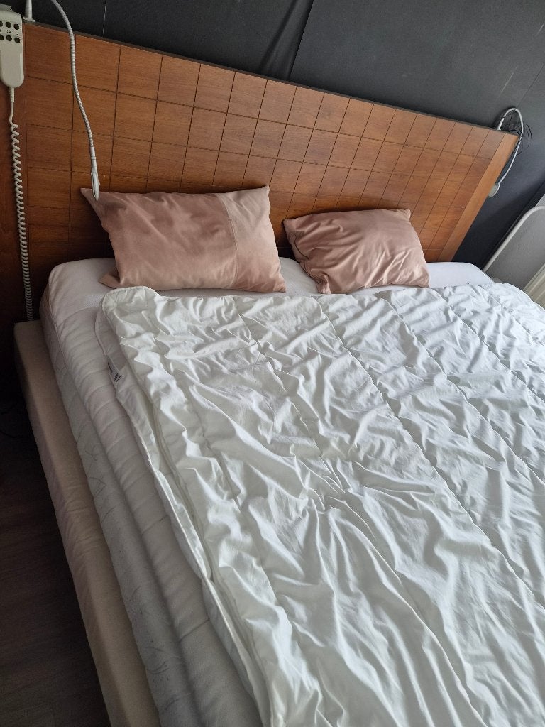 Boxspring Elektrische, Ophalen, Gebruikt, Bruin, Tweepersoons