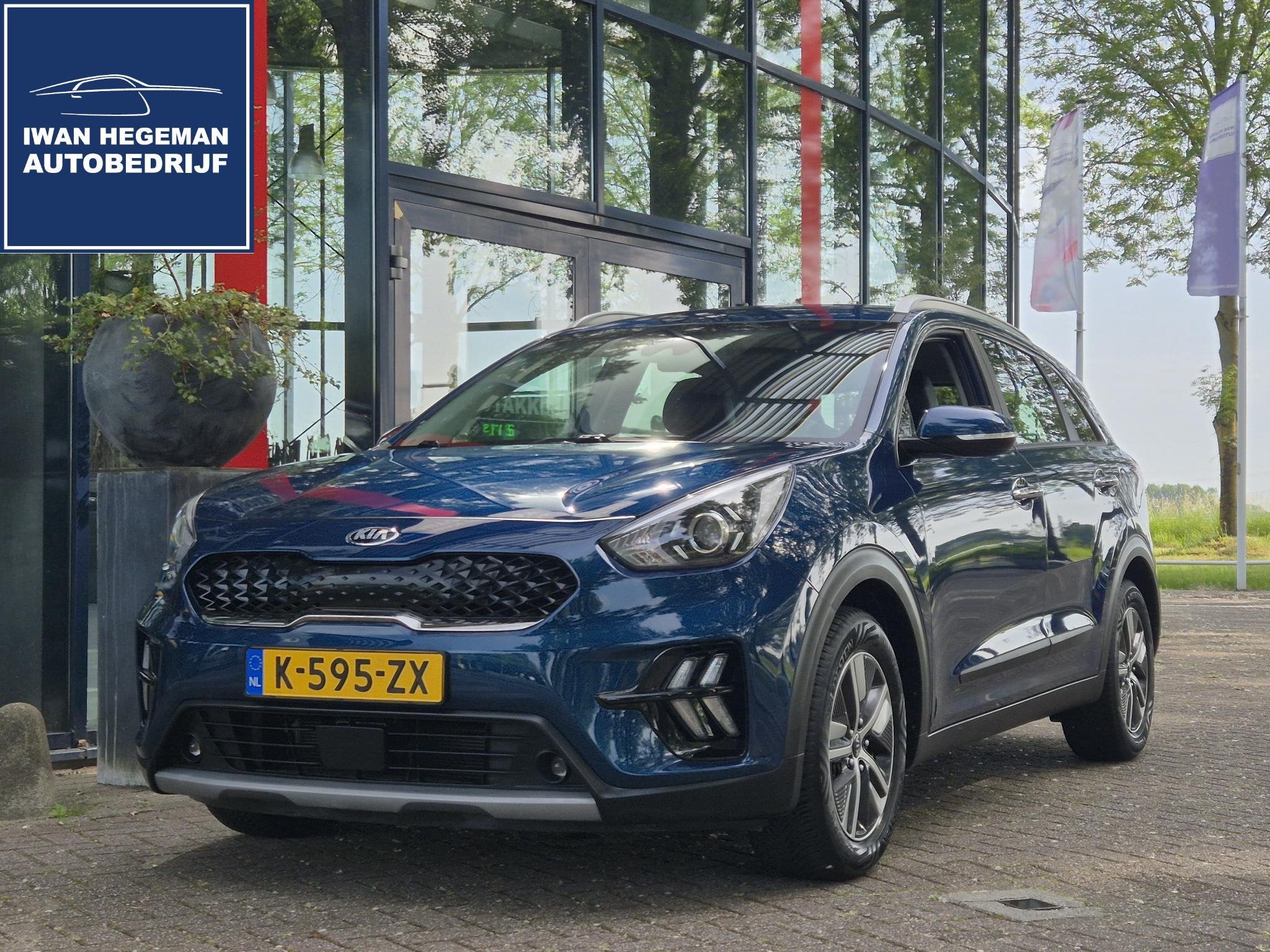 Kia Niro 1.6 GDi Hybrid DynamicLine | Navigatie | Apple Carp, 12 maanden, Gebruikt, Euro 6, Blauw