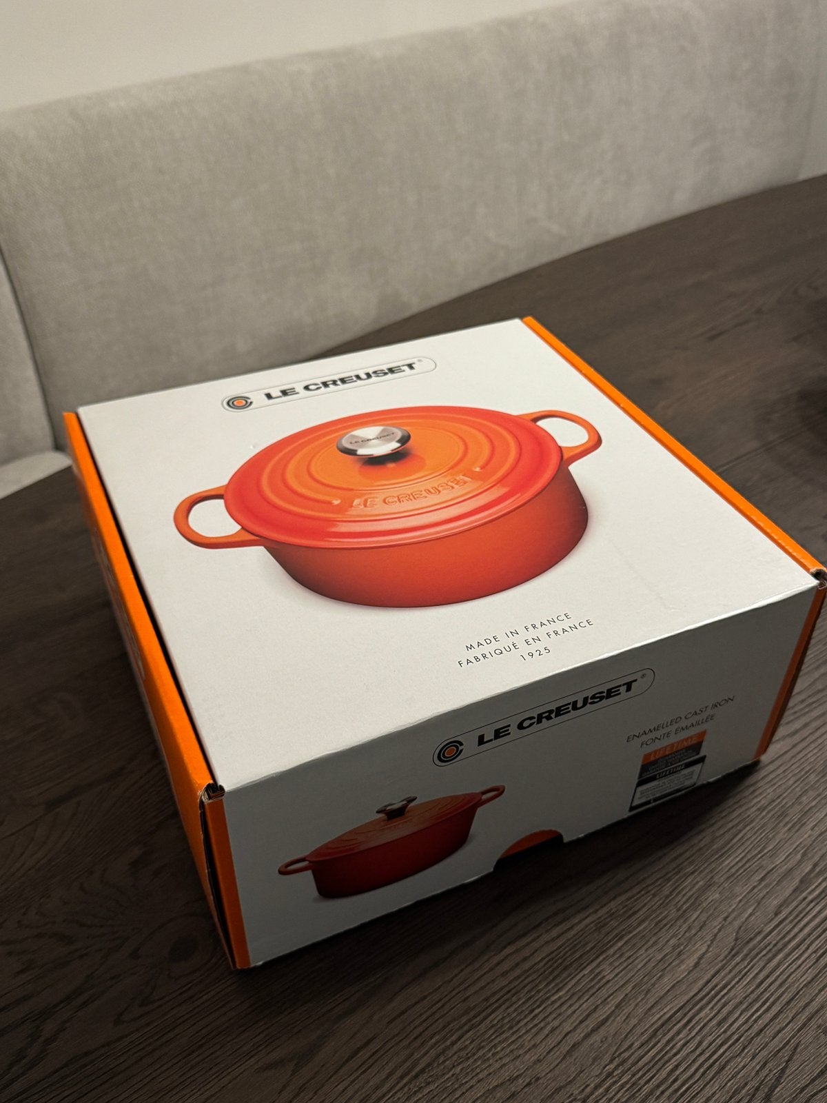 Le Creuset Signature Stoofpan/Braadpan 28 cm-Gietijzer Zwart, Huis en Inrichting, Keuken | Potten en Pannen, Ophalen, Nieuw, Gietijzer