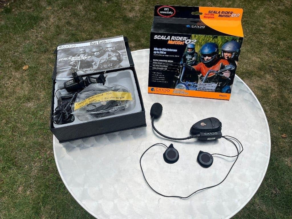 Cardo intercom set voor 2 motoren, Scala Rider Multiset Q2, Ophalen of Verzenden, Gebruikt