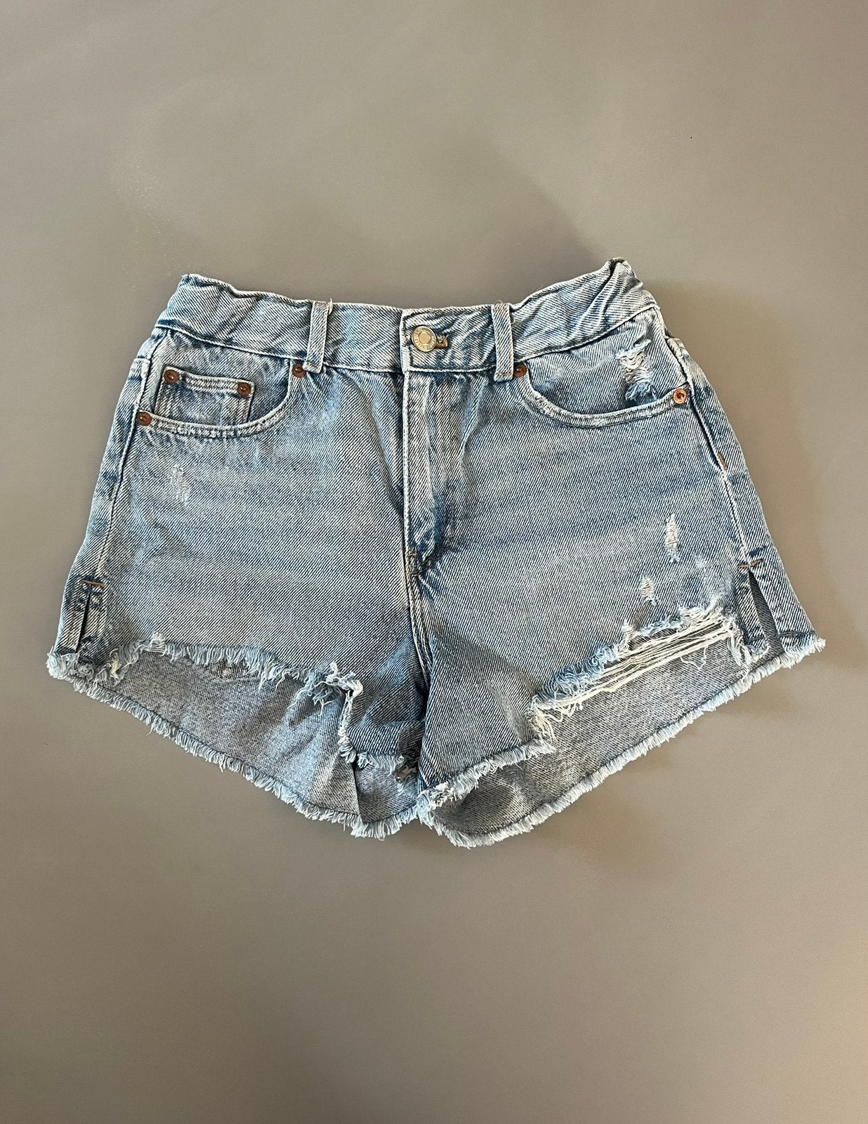 Zara denim short lichtblauw 164/170, Kinderen en Baby's, Kinderkleding | Maat 164, Ophalen of Verzenden, Zo goed als nieuw, Meisje