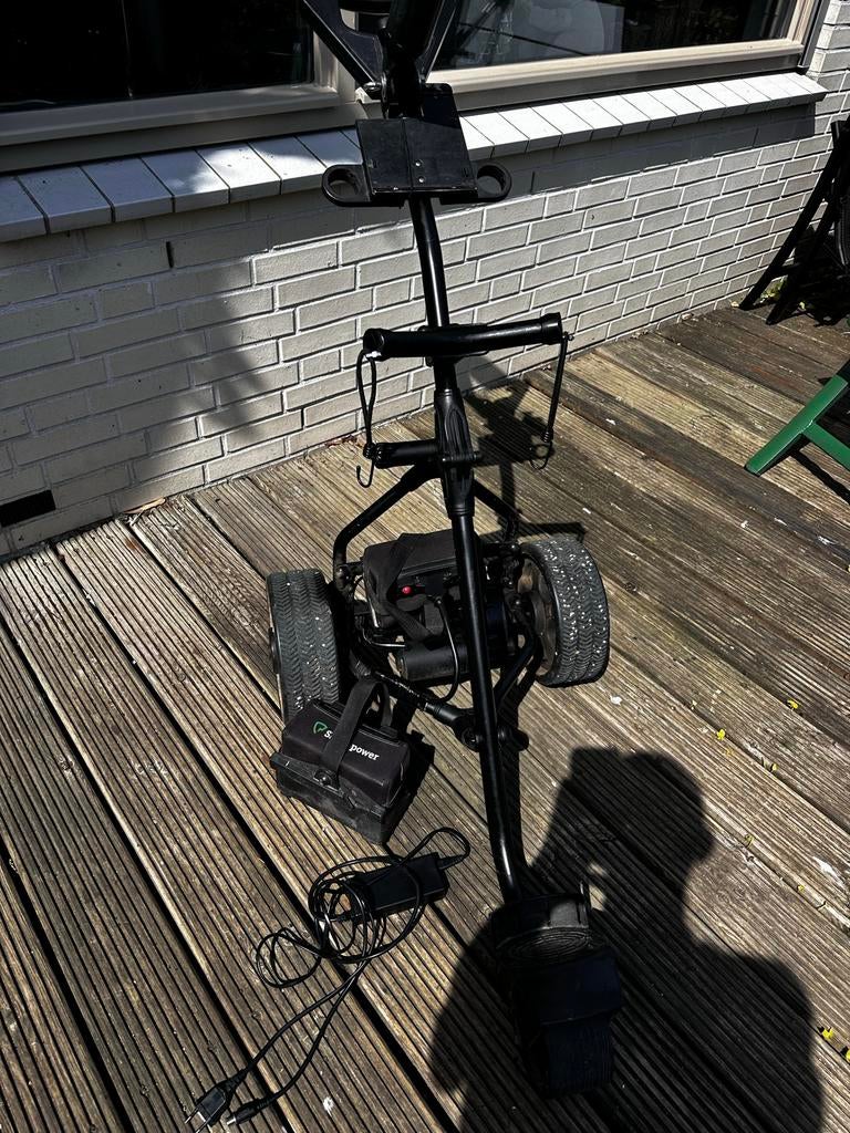 golf trolley elektrisch, Ophalen of Verzenden, Gebruikt, Golfkar