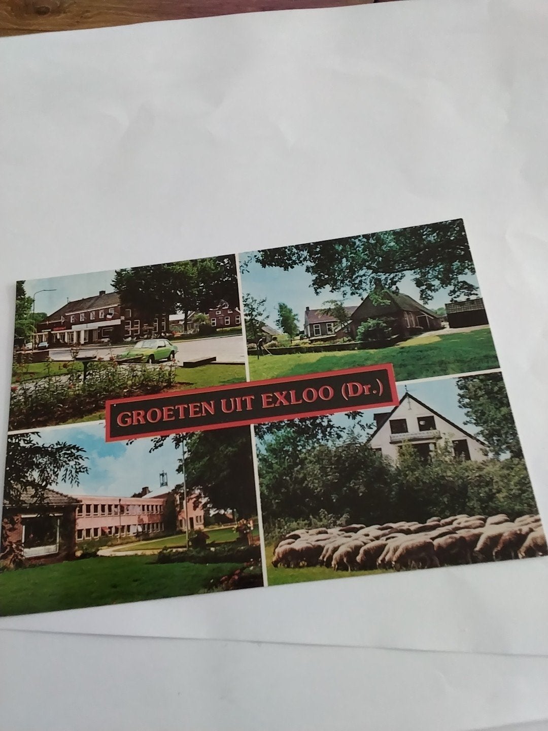 Ansichtkaart Groeten uit Exloo (Dr.) - Vintage, Ophalen of Verzenden