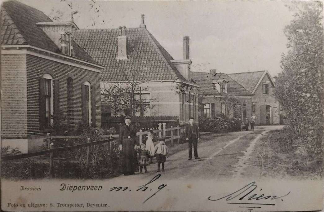 Diepenveen (Overijssel) 1904 - Draaiom - Uitg. S. Trompetter, Verzamelen, Ophalen of Verzenden, Voor 1920, Gelopen, Overijssel