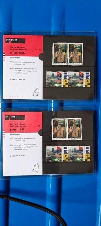 Wereld Jamboree en SAIL 95 Amsterdam postzegels, Postzegels en Munten, Ophalen of Verzenden