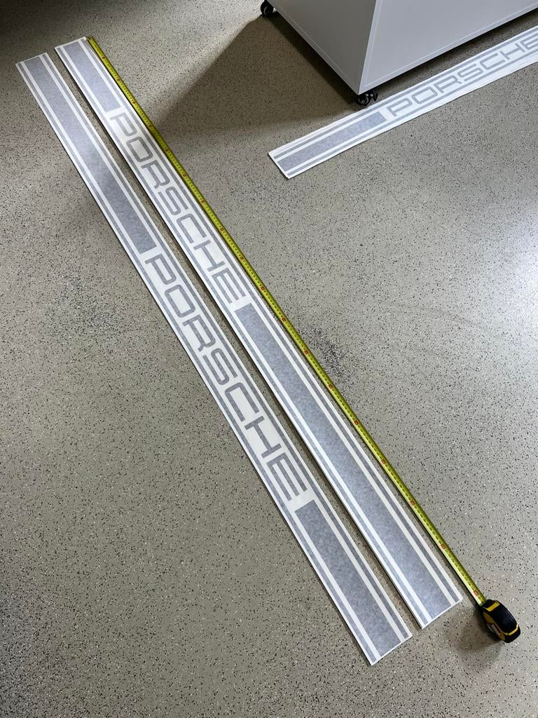 Porsche striping | mat zwart | makkelijk aan te brengen, Auto diversen, Autostickers, Ophalen of Verzenden