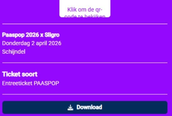 8 kaartjes Paaspop 2 april, Ophalen of Verzenden, Nieuw