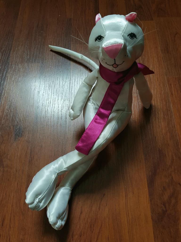 Witte panter pop vintage speelgoed jaren 80s, Verzenden, Zo goed als nieuw