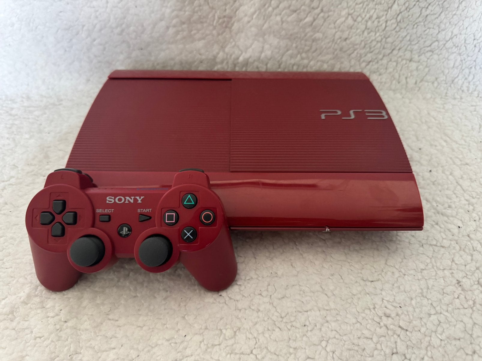 Sony Playstation 3 SuperSlim Garnet Red, Ophalen of Verzenden, Gebruikt