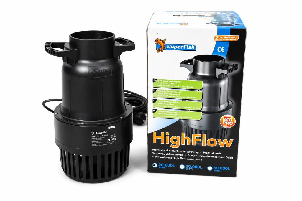 SuperFish HighFlow Koi Pro 20.000L VAN €169 VOOR €105,95!, Vijverpomp, Nieuw, Ophalen of Verzenden, Nvt