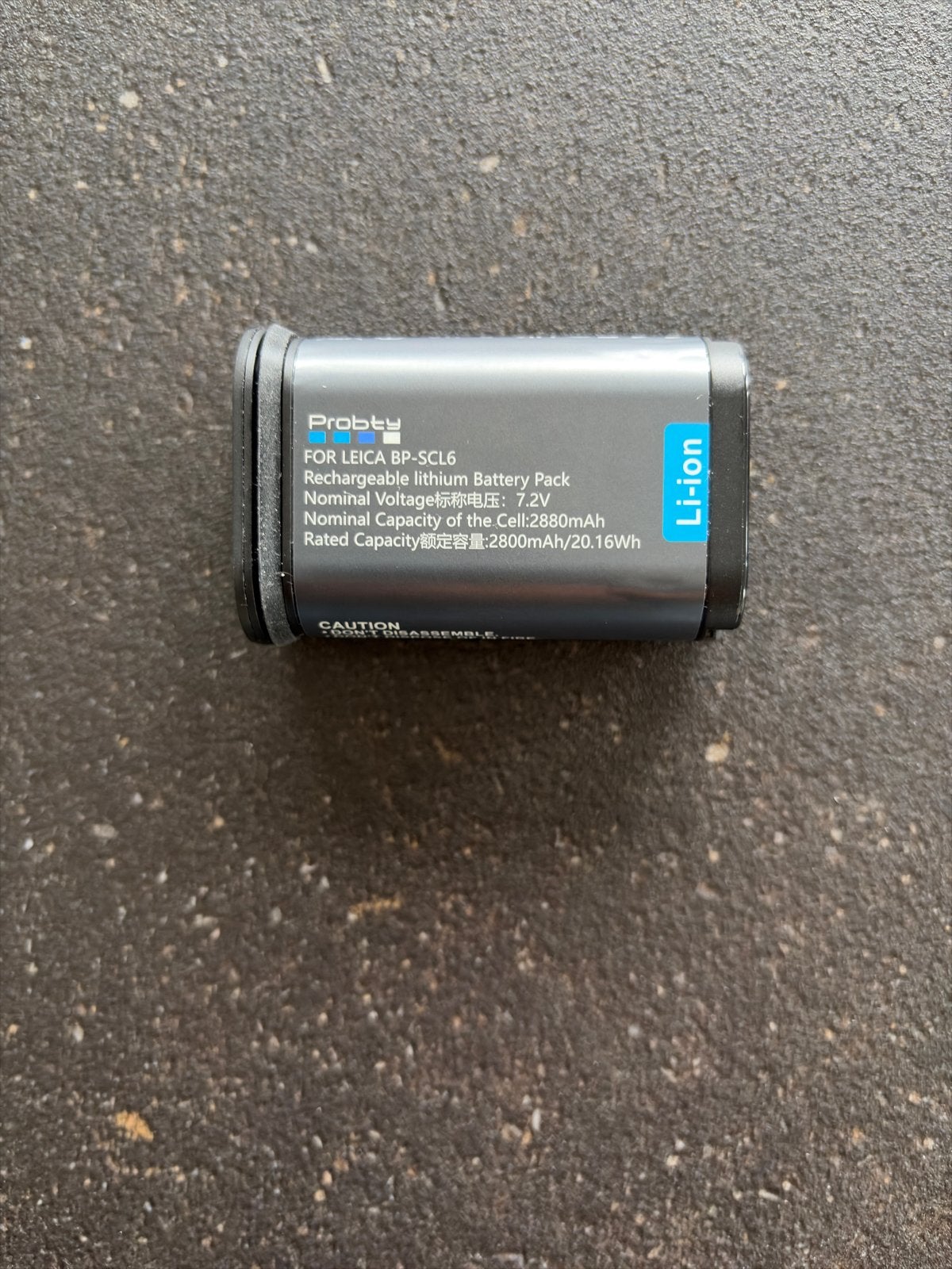 Leica Q2  - Oplaadbare Li-ion Batterij voor Leica Q2 camera, Ophalen of Verzenden, Nieuw, Oplaadbaar