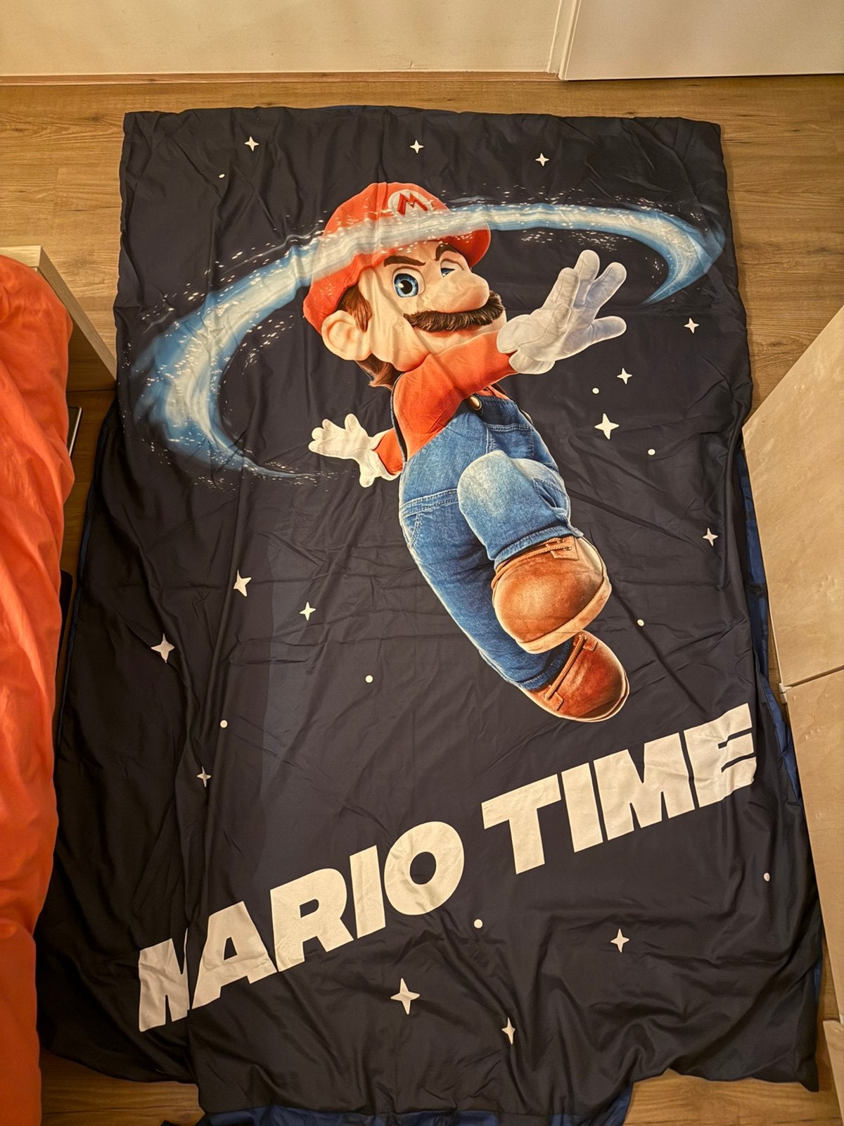 Dekbedovertrek Mario Galaxy, Jongetje of Meisje, Ophalen of Verzenden, Zo goed als nieuw, Dekbedovertrek