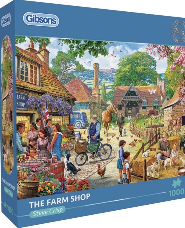 Gibsons - The Farm Shop - 1000 stukjes, Ophalen of Verzenden, 500 t/m 1500 stukjes, Nieuw, Legpuzzel