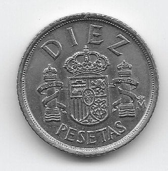 Spanje 10 pesetas 1984 KM# 827, Postzegels en Munten, Verzenden, Overige landen, Losse munt
