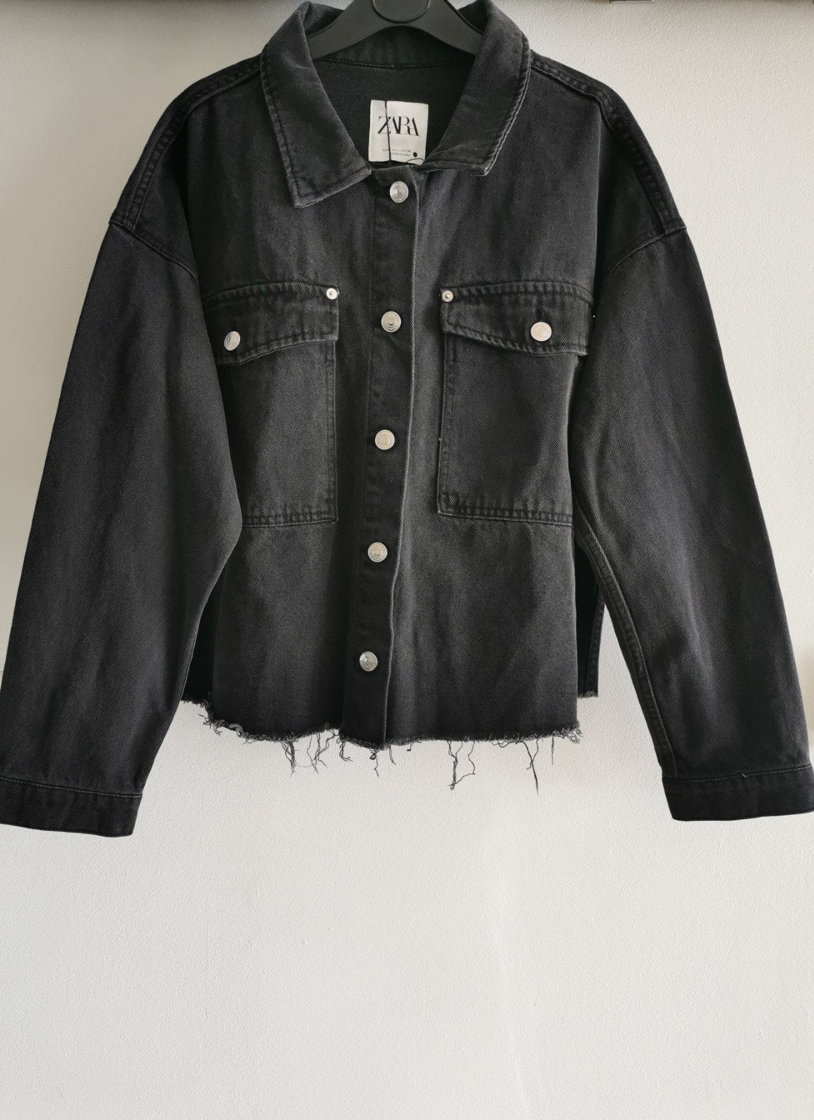 ZARA spijkerjas mt. L, Verzenden, Maat 42/44 (L), Nieuw, Zara