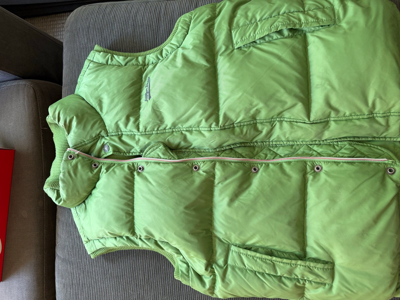 Tommy Hilfiger Denim Bodywarmer Maat L Groen, Ophalen of Verzenden, Zo goed als nieuw, Maat 42/44 (L), Groen