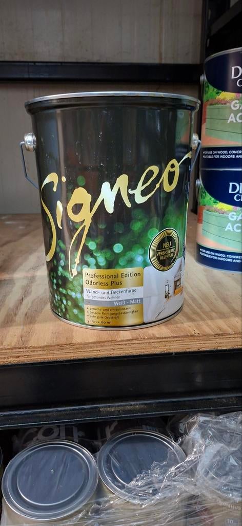 Kwaliteitsverf voor muren en plafonds - Diverse kleuren, 5 tot 10 liter, Wit, Nieuw, Ophalen of Verzenden